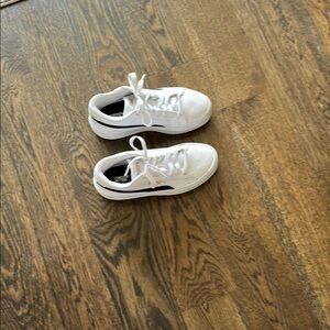 Women’s white leather Puma sneakers